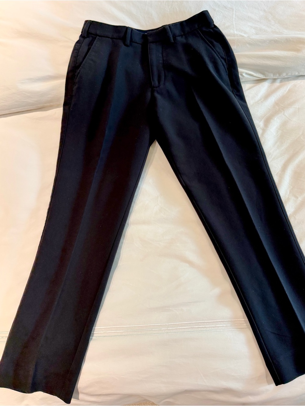 Men's Black Dress Pants - Athletic straight fixed waist pant
